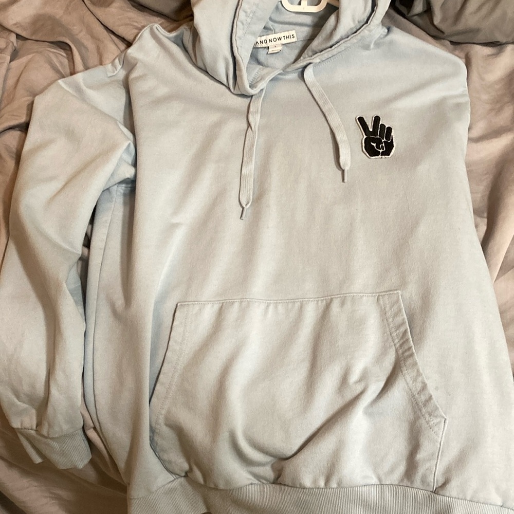 Light blue hoodie - small